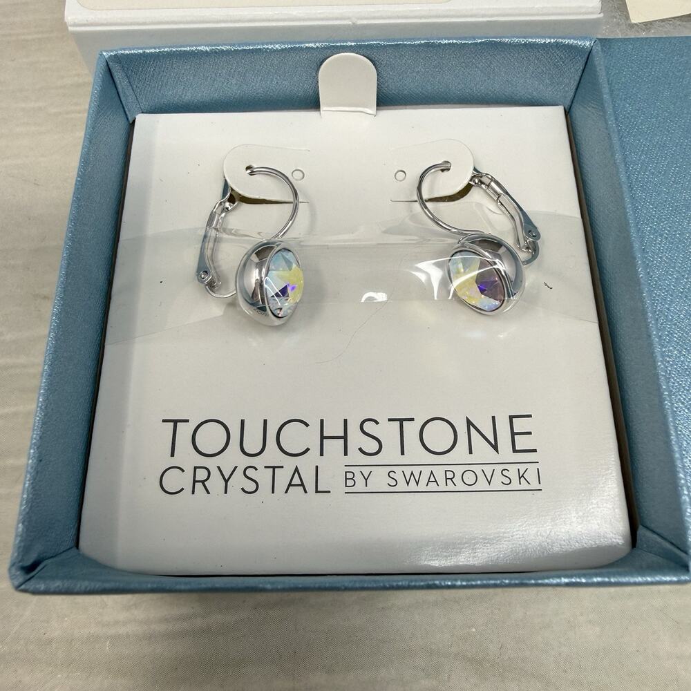 Touchstone Crystal by Swarovski Bliss Earrings Crystal AB in Box